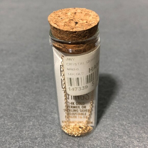 Kris Nations 14k Gold Filled Hamsa w/stone Pendant Necklace 18" - Picture 4 of 6